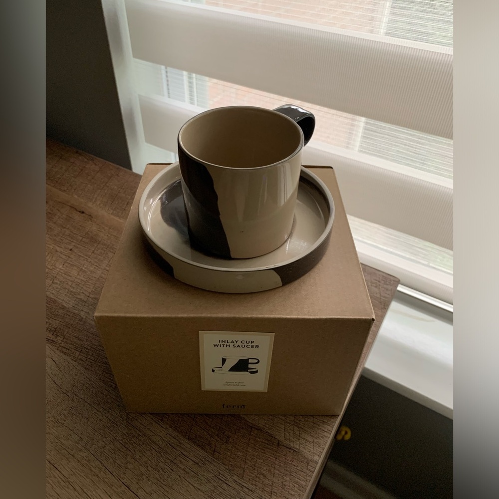 Ferm Living inlay cup with saucer